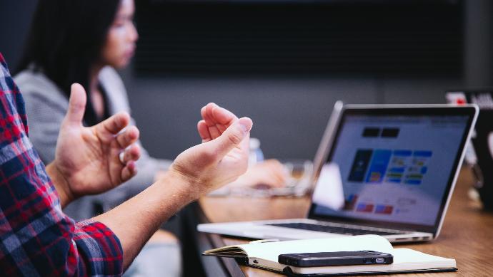 black smartphone near person